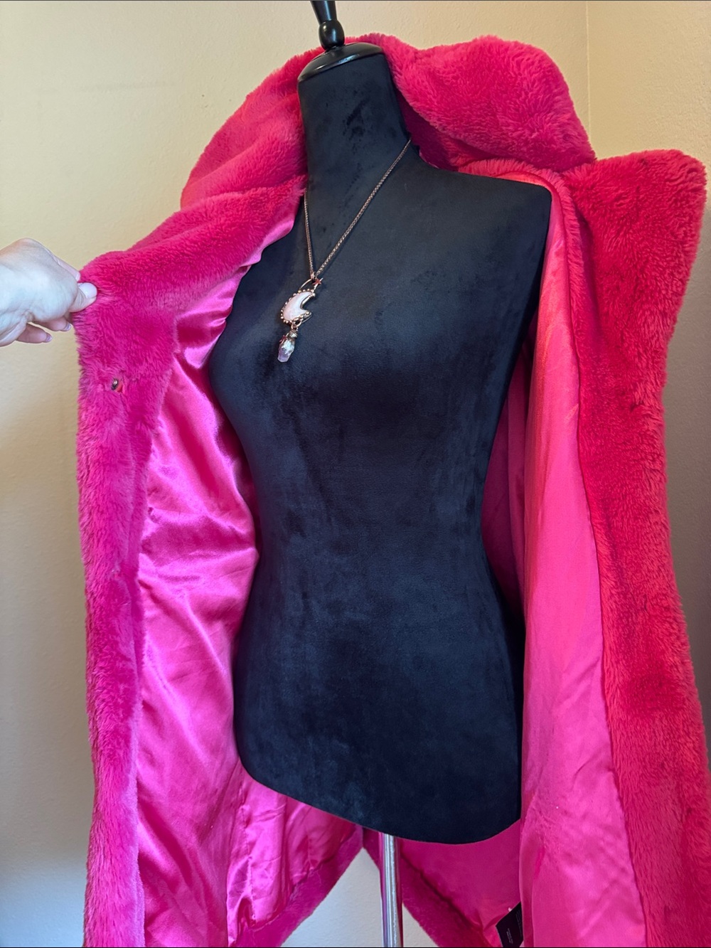 Juicy Couture Hot Pink Teddy Coat